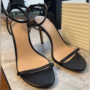 Black Stuart Weitzman Women's Stiletto Strappy Heels